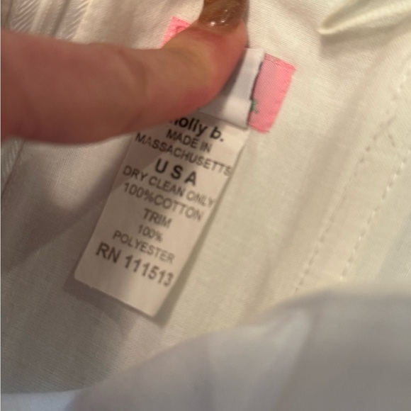 Molly B Color Block Blue/White Strapless Dress with Ribbon edge Size 2 - Picture 3 of 9